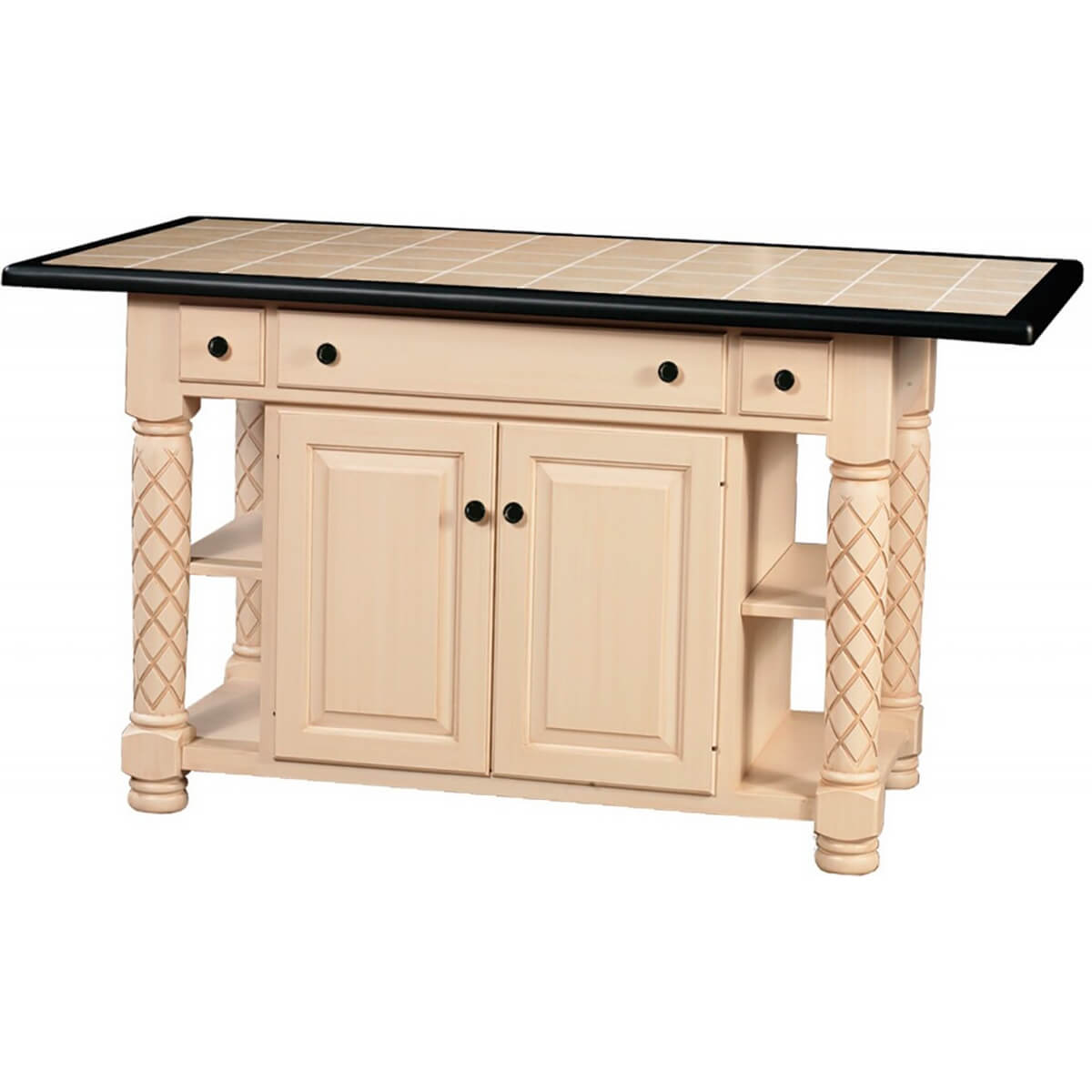 Read more about the article Turned Leg Kitchen Island Cabinet – Diamond Legs